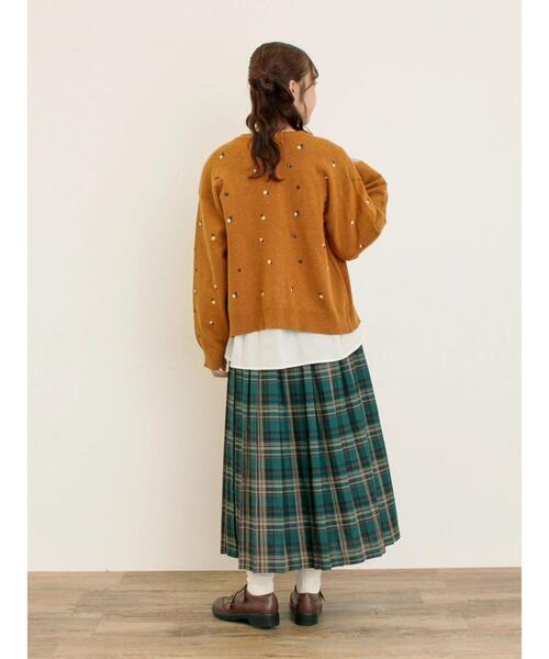 Samansa Mos2(サマンサ モスモス)の「プリーツスカート(スカート・レディース・グリーン/ブラウン/チャコールグレー/ベージュ・F)」の10枚目の写真