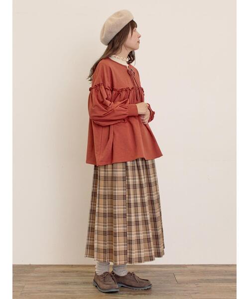 Samansa Mos2(サマンサ モスモス)の「プリーツスカート(スカート・レディース・グリーン/ブラウン/チャコールグレー/ベージュ・F)」の17枚目の写真