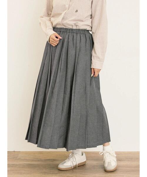 Samansa Mos2(サマンサ モスモス)の「プリーツスカート(スカート・レディース・グリーン/ブラウン/チャコールグレー/ベージュ・F)」の20枚目の写真