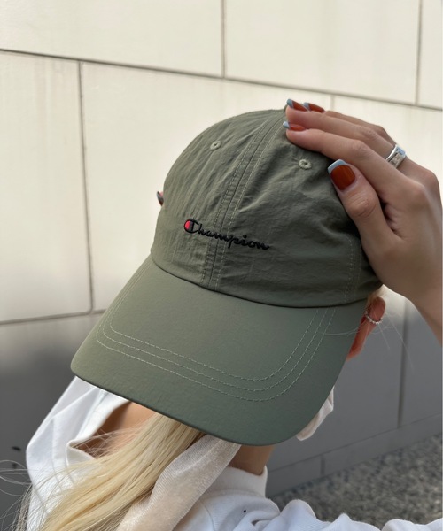 Champion（チャンピオン）の「champion / Nタフタキャップ / 381-0015（キャップ・レディース・カーキ/ブラック/ベージュ/ネイビー・FREE）」の4枚目の写真