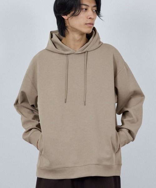 URBAN COLLECTION(アーバンコレクション)の「URBAN COLLECTION Air Smoosy 全方向ストレッチ プルパーカー(パーカー・メンズ・オフホワイト/ブラック/ベージュ/パープル・XL/L/M/S)」の3枚目の写真