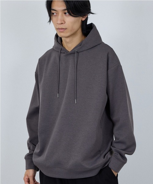 URBAN COLLECTION(アーバンコレクション)の「URBAN COLLECTION Air Smoosy 全方向ストレッチ プルパーカー(パーカー・メンズ・オフホワイト/ブラック/ベージュ/パープル・XL/L/M/S)」の4枚目の写真