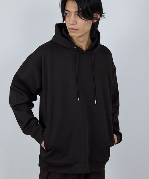 URBAN COLLECTION(アーバンコレクション)の「URBAN COLLECTION Air Smoosy 全方向ストレッチ プルパーカー(パーカー・メンズ・オフホワイト/ブラック/ベージュ/パープル・XL/L/M/S)」の1枚目の写真