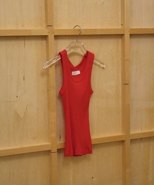 TODAYFUL（トゥデイフル）の「【TODAYFUL/トゥデイフル】Seamless Rib Tanktop/シームレスリブタンクトップ（Tシャツ/カットソー・レディース・ピンク/レッド/ベージュ/ミント/ブルー × パープル・FREE）」の9枚目の写真