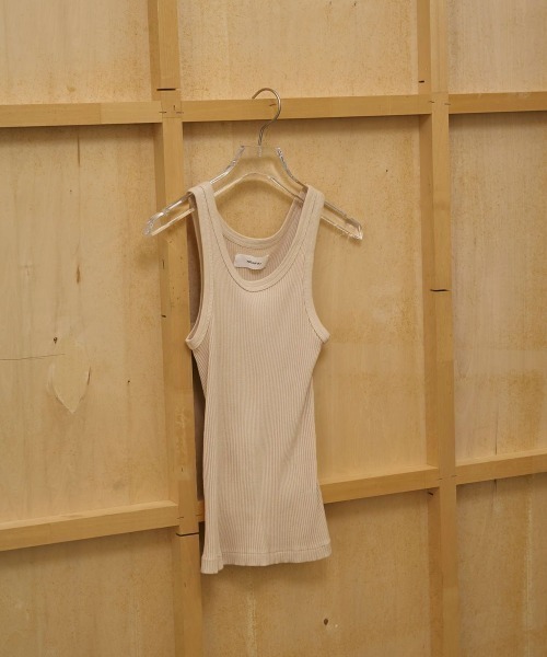 TODAYFUL（トゥデイフル）の「【TODAYFUL/トゥデイフル】Seamless Rib Tanktop/シームレスリブタンクトップ（Tシャツ/カットソー・レディース・ピンク/レッド/ベージュ/ミント/ブルー × パープル・FREE）」の7枚目の写真