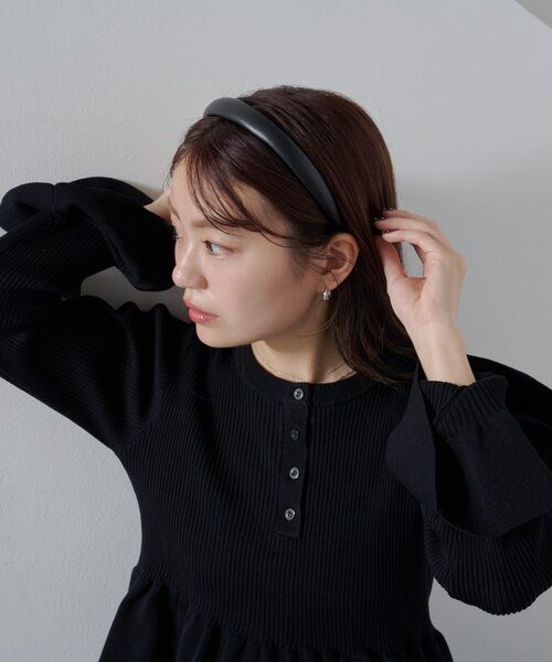 Kastane（カスタネ）の「【fiw.】レザーカチューシャ（カチューシャ・レディース・ブラック/ブラウン・FREE）」の5枚目の写真