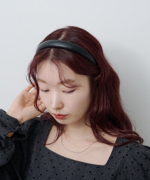 Kastane（カスタネ）の「【fiw.】レザーカチューシャ（カチューシャ・レディース・ブラック/ブラウン・FREE）」の7枚目の写真