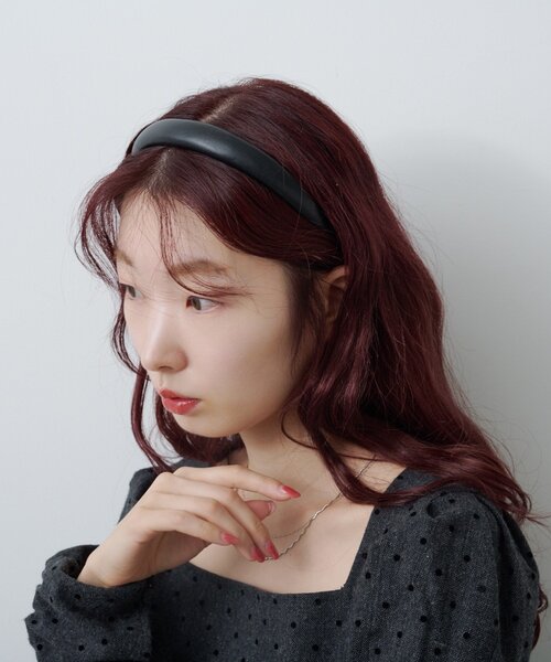 Kastane（カスタネ）の「【fiw.】レザーカチューシャ（カチューシャ・レディース・ブラック/ブラウン・FREE）」の8枚目の写真