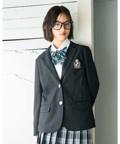 卒服・セレモニー】エンブレムつきテーラードジャケット（スーツ