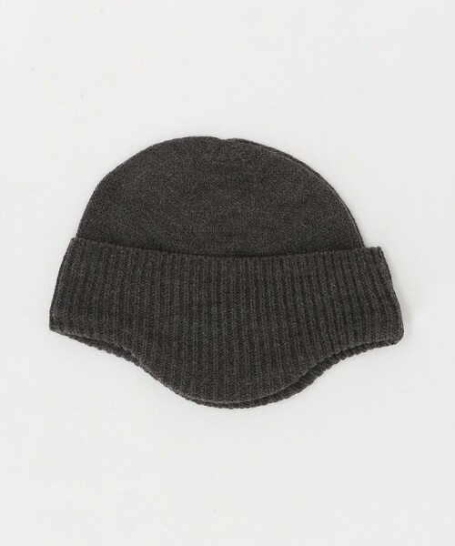 RACAL(ラカル)の「<Racal>イヤー ショート ワッチ キャップ(ニットキャップ/ビーニー・メンズ・ダークグレー/ブラック・FREE)」の3枚目の写真