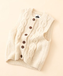 HIMALAYAN CLIMBER'S HAND-KNIT レディース手編み前開きベスト