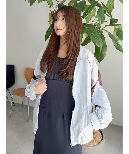 セール】【FILA別注】バイカラースイッチングミドルブルゾン（ブルゾン