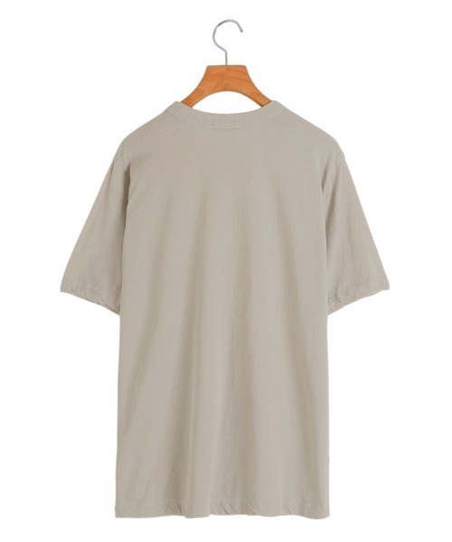 ATON（エイトン）の「ATON / エイトン：【レディース】FRESCA SINGLE JERSEY STANDARD T-SHIRT：KKAGGM0401[DEA]（Tシャツ/カットソー・レディース・ベージュ/ホワイト・01）」の10枚目の写真