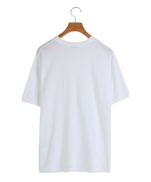 ATON（エイトン）の「ATON / エイトン：【レディース】FRESCA SINGLE JERSEY STANDARD T-SHIRT：KKAGGM0401[DEA]（Tシャツ/カットソー・レディース・ベージュ/ホワイト・01）」の3枚目の写真