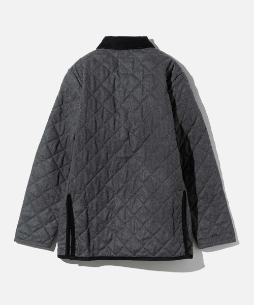 LAVENHAM（ラベンハム）の「LAVENHAM WOOL DENHAM ラベンハム ウール デンハム キルティングジャケット（ダウンジャケット/コート・メンズ・チャコールグレー/ネイビー系2・X-LARGE/MEDIUM/LARGE）」の8枚目の写真
