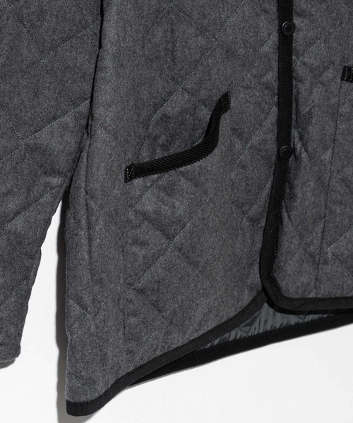 LAVENHAM（ラベンハム）の「LAVENHAM WOOL DENHAM ラベンハム ウール デンハム キルティングジャケット（ダウンジャケット/コート・メンズ・チャコールグレー/ネイビー系2・X-LARGE/MEDIUM/LARGE）」の11枚目の写真