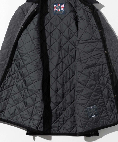 LAVENHAM（ラベンハム）の「LAVENHAM WOOL DENHAM ラベンハム ウール デンハム キルティングジャケット（ダウンジャケット/コート・メンズ・チャコールグレー/ネイビー系2・X-LARGE/MEDIUM/LARGE）」の15枚目の写真
