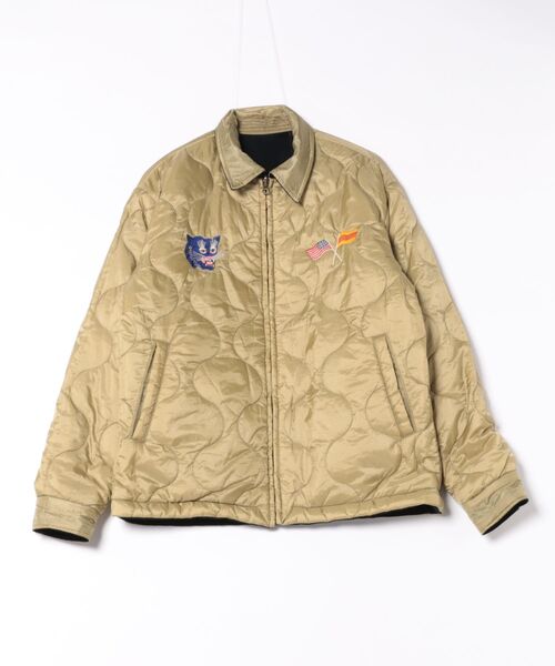 HOUSTON（ヒューストン）の「HOUSTON リバーシブルベトジャン(MAP)（ミリタリージャケット・メンズ・グリーン/ブラック・MEDIUM/X-LARGE/XX-LARGE/LARGE）」の8枚目の写真