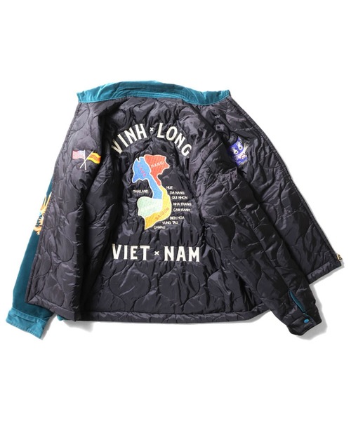 HOUSTON（ヒューストン）の「HOUSTON リバーシブルベトジャン(MAP)（ミリタリージャケット・メンズ・グリーン/ブラック・MEDIUM/X-LARGE/XX-LARGE/LARGE）」の11枚目の写真