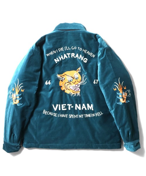 HOUSTON（ヒューストン）の「HOUSTON リバーシブルベトジャン(MAP)（ミリタリージャケット・メンズ・グリーン/ブラック・MEDIUM/X-LARGE/XX-LARGE/LARGE）」の12枚目の写真