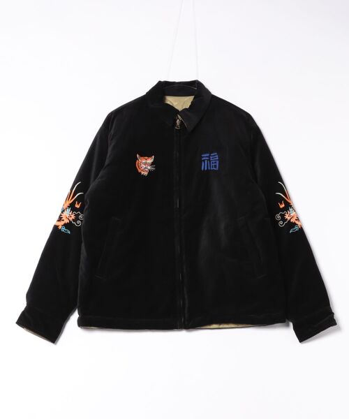 HOUSTON（ヒューストン）の「HOUSTON リバーシブルベトジャン(MAP)（ミリタリージャケット・メンズ・グリーン/ブラック・MEDIUM/X-LARGE/XX-LARGE/LARGE）」の18枚目の写真