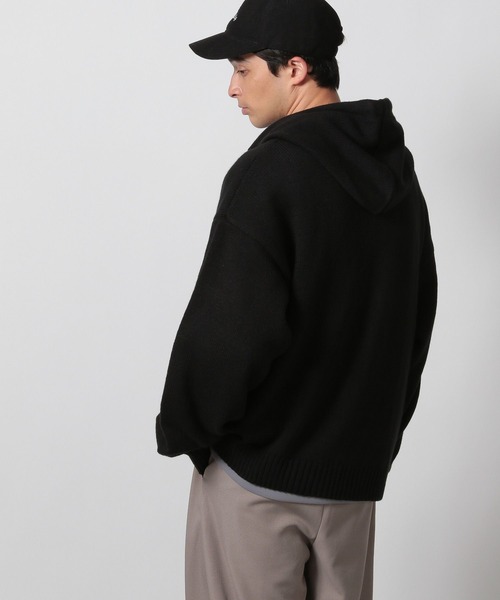 LAKOLE（ラコレ）の「ニットZIPパーカー / 612733（ニット/セーター・メンズ・レッド/グレー/ブラック・MEDIUM/LARGE）」の5枚目の写真