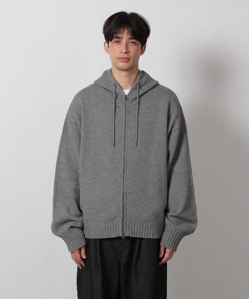 LAKOLE（ラコレ）の「ニットZIPパーカー / 612733（ニット/セーター・メンズ・レッド/グレー/ブラック・MEDIUM/LARGE）」の13枚目の写真