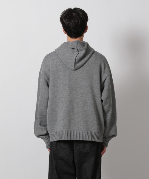 LAKOLE（ラコレ）の「ニットZIPパーカー / 612733（ニット/セーター・メンズ・レッド/グレー/ブラック・MEDIUM/LARGE）」の15枚目の写真