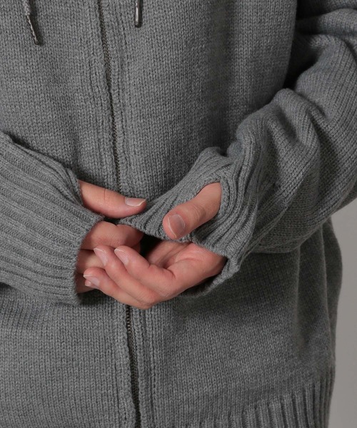 LAKOLE（ラコレ）の「ニットZIPパーカー / 612733（ニット/セーター・メンズ・レッド/グレー/ブラック・MEDIUM/LARGE）」の20枚目の写真