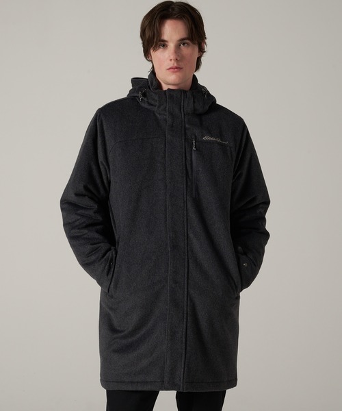 Eddie Bauer(エディーバウアー)の「ウール メインステイ インサレーテッド トレンチ(トレンチコート・メンズ・グレー/ダークネイビー・L/XL/XXL/M)」の1枚目の写真