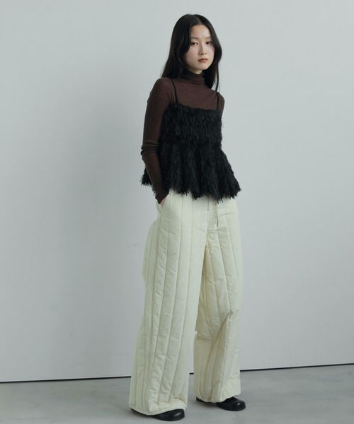 anuke（アンヌーク）の「Soft Rib Turtle（ニット/セーター・レディース・アイボリー/ブラック/チャコールグレー/ブラウン・FREE）」の8枚目の写真