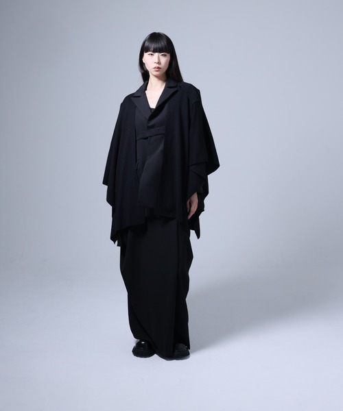 Ruze(ルゼ)の「Drape knit poncho / ドレープ ニット ポンチョ(その他トップス・メンズ・ブラック・FREE)」の6枚目の写真