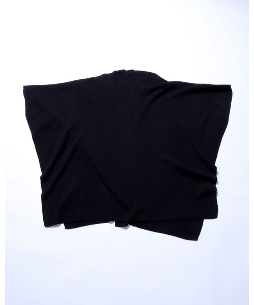 Ruze(ルゼ)の「Drape knit poncho / ドレープ ニット ポンチョ(その他トップス・メンズ・ブラック・FREE)」の14枚目の写真