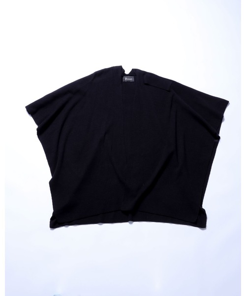 Ruze(ルゼ)の「Drape knit poncho / ドレープ ニット ポンチョ(その他トップス・メンズ・ブラック・FREE)」の10枚目の写真