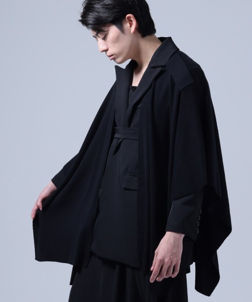 Ruze(ルゼ)の「Drape knit poncho / ドレープ ニット ポンチョ(その他トップス・メンズ・ブラック・FREE)」の15枚目の写真