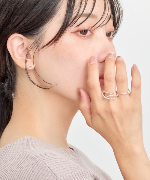 セール】フローティングダブルフィンガーリング（リング）｜Heartdance