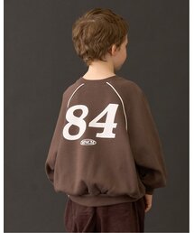 b・ROOM | 【MNCM】【毛玉バイバイ裏起毛】ラグランパイピングビッグスウェット【子供服】【キッズ】【男の子】【女の子】(スウェット)