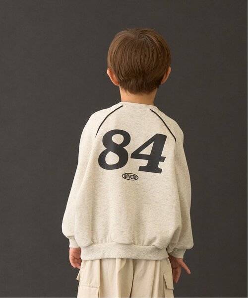 セール】【MNCM】【毛玉バイバイ裏起毛】ラグランパイピングビッグ