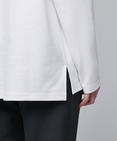 MUSINSA STANDARD（ムシンサスタンダード）の「ポンテモックネック長袖Tシャツ[ホワイト]（Tシャツ/カットソー・メンズ・その他・SMALL/MEDIUM/LARGE/X-LARGE/XX-LARGE/XXX-LARGE）」の8枚目の写真