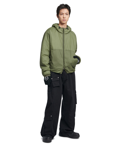 NOMANUAL(NOMANUAL)の「MISTY LIGHT HOODED JACKET - KHAKI(ダウンジャケット/コート・レディース・その他・MEDIUM/LARGE/X-LARGE/SMALL)」の3枚目の写真