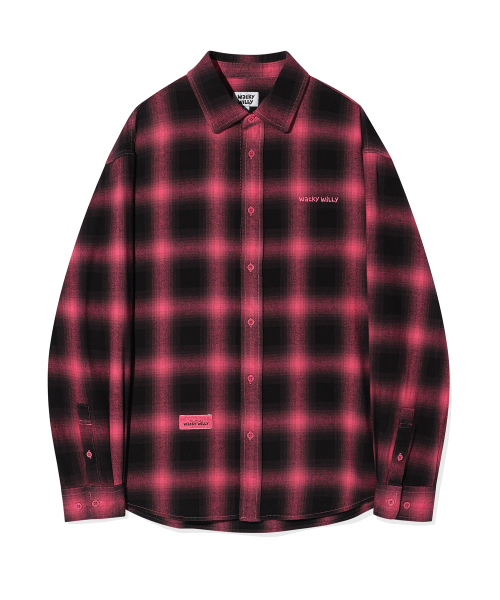 Wacky WiLLy(ワッキーウィリー)の「ダイングチェックシャツピンク(シャツ/ブラウス・レディース・その他・MEDIUM/LARGE/SMALL)」の2枚目の写真