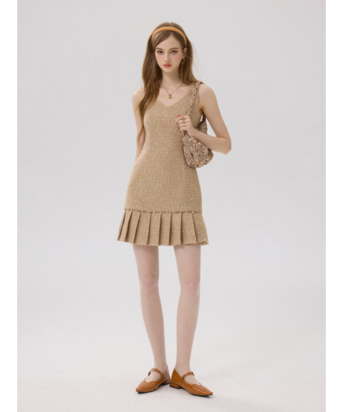 スプレンダー ツイード ミニワンピース