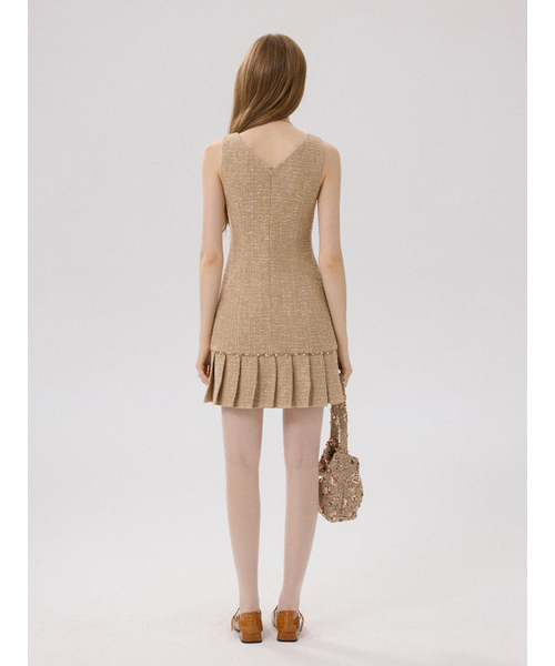 スプレンダー ツイード ミニワンピース