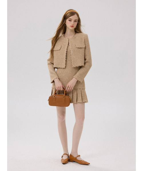 スプレンダー ツイード ミニワンピース