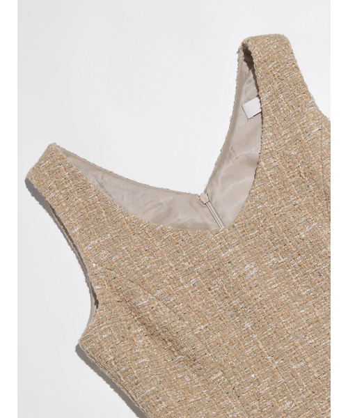 スプレンダー ツイード ミニワンピース