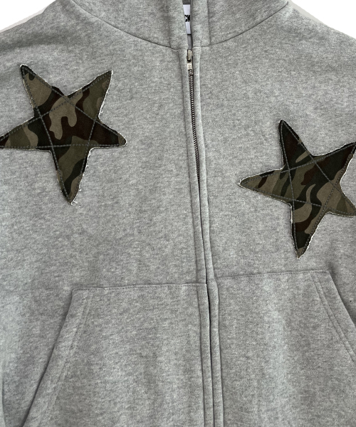 SK8ER ROCK(スケーターロック)の「Star Napping Sweat Hood Zip-Up ((melange gray))(パーカー・レディース・その他・FREE)」の4枚目の写真