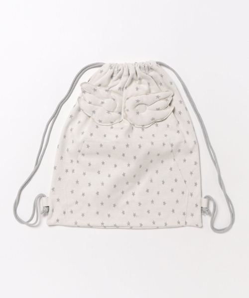 Never mind the XU / Chikashitsu+（ネバーマインド ザ エックスユー / チカシツプラス）の「【nmtc+】dot angel wing knapsack / 【エムティーシープラス】ドットエンジェルウィングナップサック（バックパック/リュック・レディース・ブラック/グレー/ホワイト・ONE SIZE）」の14枚目の写真