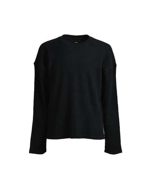 BREATH(ブレス)の「NEWRICH WAFFLE LS TEE(Tシャツ/カットソー・メンズ・ブラック/ホワイト・X-LARGE/LARGE/XX-LARGE)」の1枚目の写真