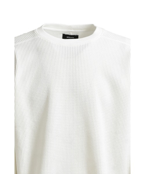 BREATH(ブレス)の「NEWRICH WAFFLE LS TEE(Tシャツ/カットソー・メンズ・ブラック/ホワイト・X-LARGE/LARGE/XX-LARGE)」の5枚目の写真
