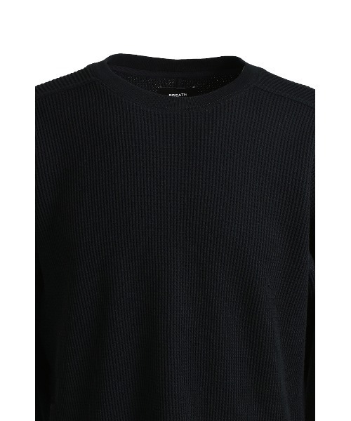 BREATH(ブレス)の「NEWRICH WAFFLE LS TEE(Tシャツ/カットソー・メンズ・ブラック/ホワイト・X-LARGE/LARGE/XX-LARGE)」の9枚目の写真